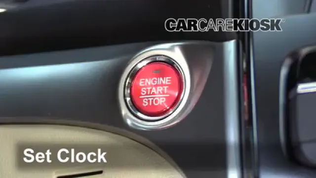2016 Acura ILX 2.4L 4 Cyl. Horloge Régler l'horloge